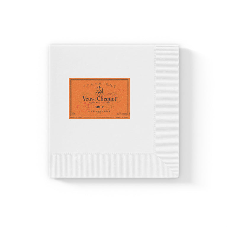 Veuve Clicquot Napkins High Quality Prints - 50pcs / 100pcs