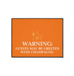 Heavy Duty Floor Mat - Veuve Clicquot Warning Guest Champagne