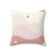 Cream Polka Square Pillow