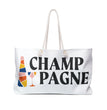 Champagne Weekender Bag - Oversized, Stylish, and Durable