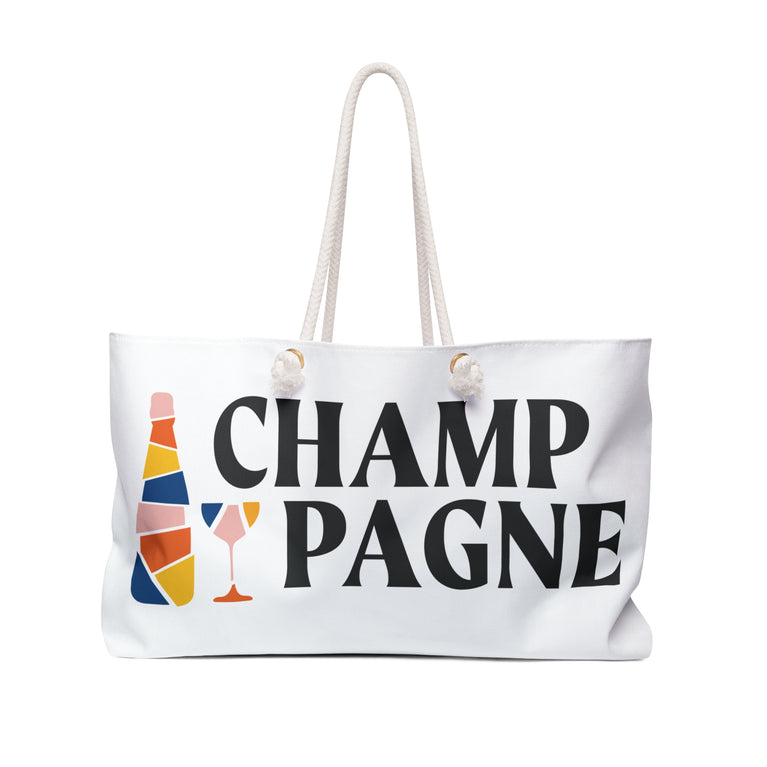 Champagne Weekender Bag - Oversized, Stylish, and Durable