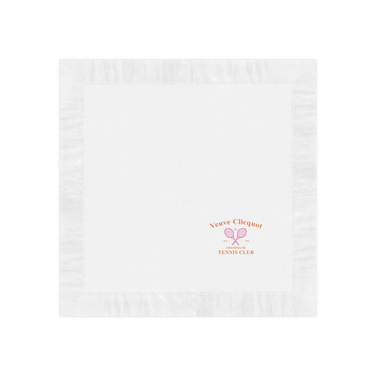 Veuve Clicquot Tennis Club -White Coined Napkins