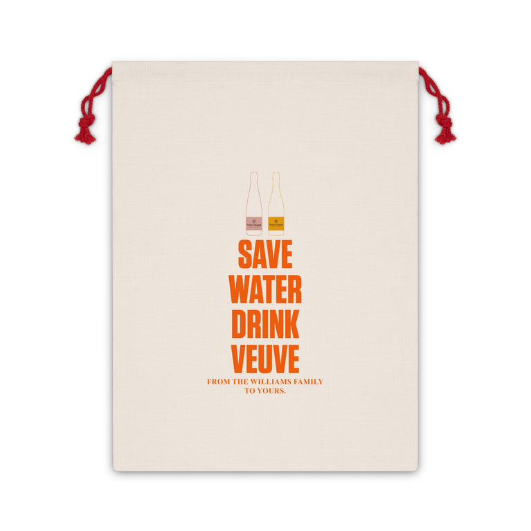 Save Water Drink Veuve - Customizable Gift Bag