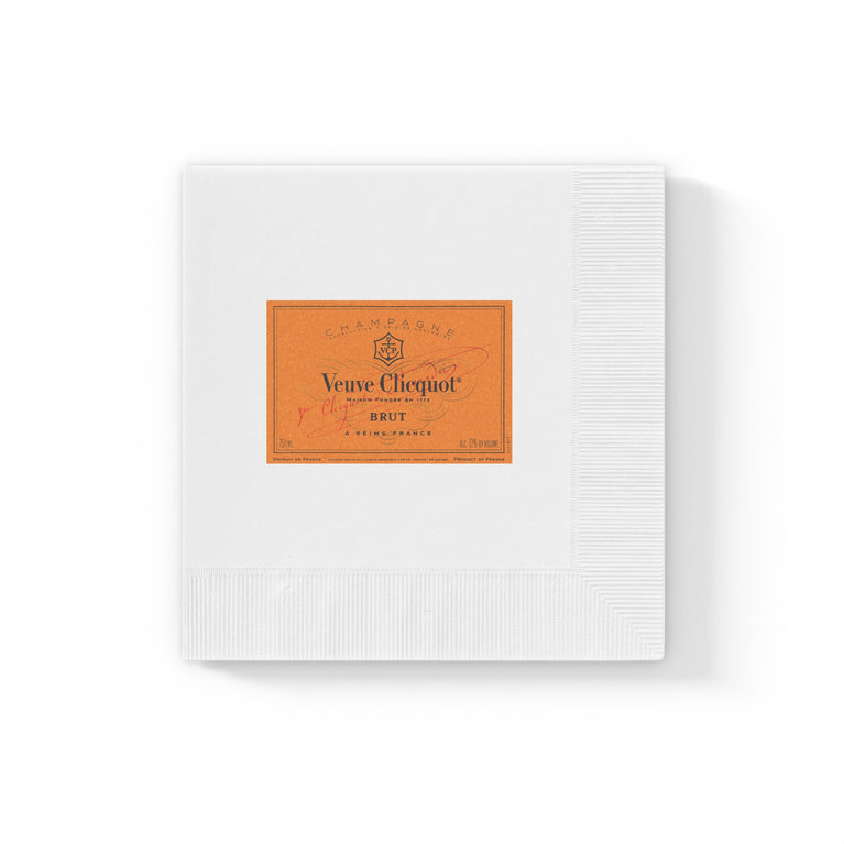 Veuve Clicquot Napkins High Quality Prints - 50pcs / 100pcs