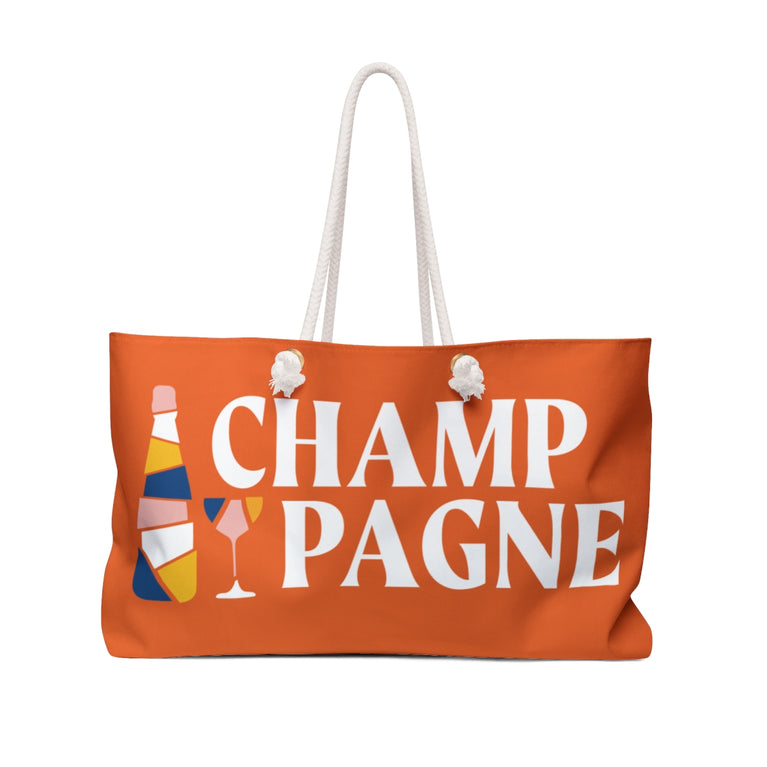 Champagne Weekender Bag - Oversized, Stylish, and Durable