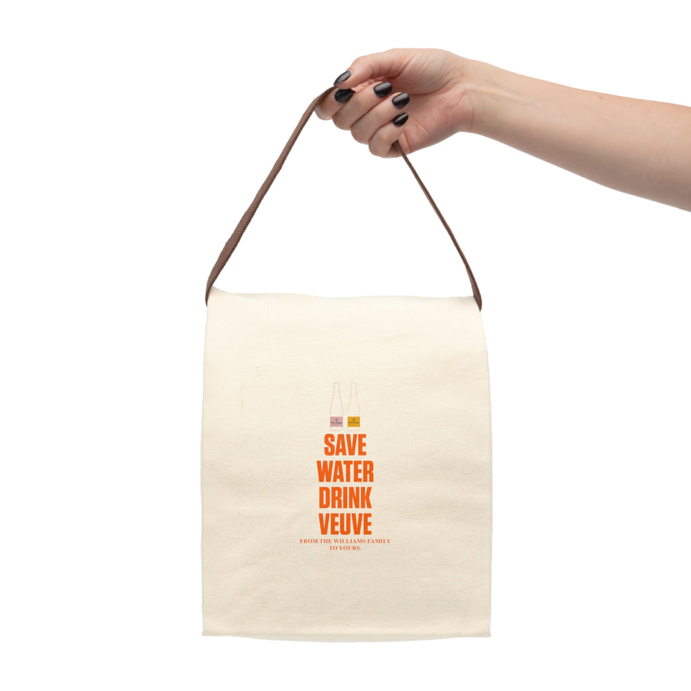 Save Water, Drink Veuve - Lunch Bag - Add Personalized Greetings