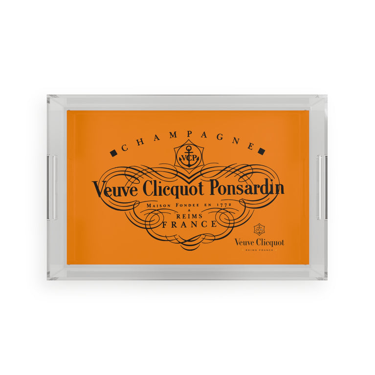 Veuve Clicquot Orange Acrylic Serving Tray