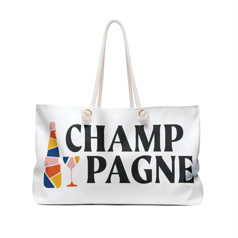 Champagne Weekender Bag - Oversized, Stylish, and Durable