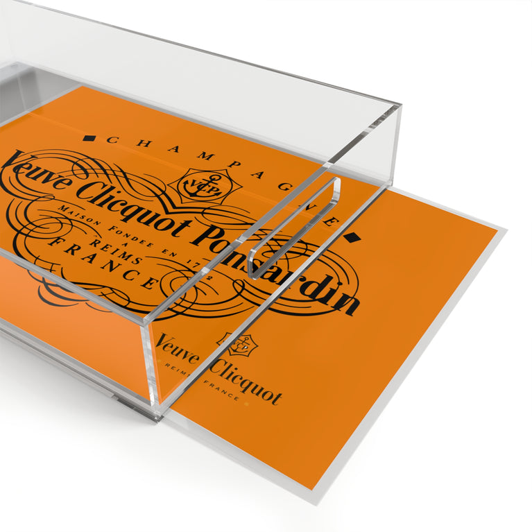 Veuve Clicquot Orange Acrylic Serving Tray