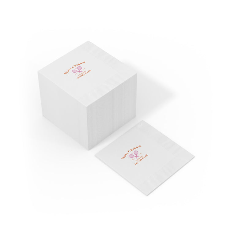 Veuve Clicquot Tennis Club -White Coined Napkins