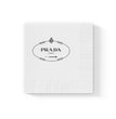 Prada Marfa White Coined Napkin