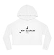 SAINT LAURENT Cropped Hooded Sweatshirt