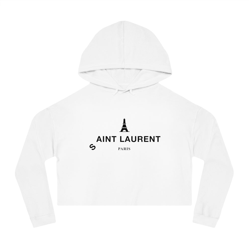 SAINT LAURENT Cropped Hooded Sweatshirt