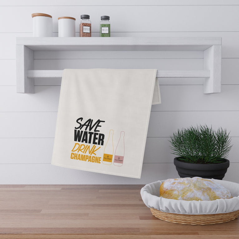 SAVE WATER DRINK CHAMPAGNE TOWEL