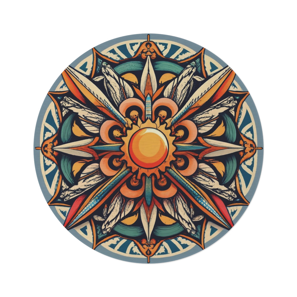 Dolce Gabbana Inspired Mandala - Round Rug