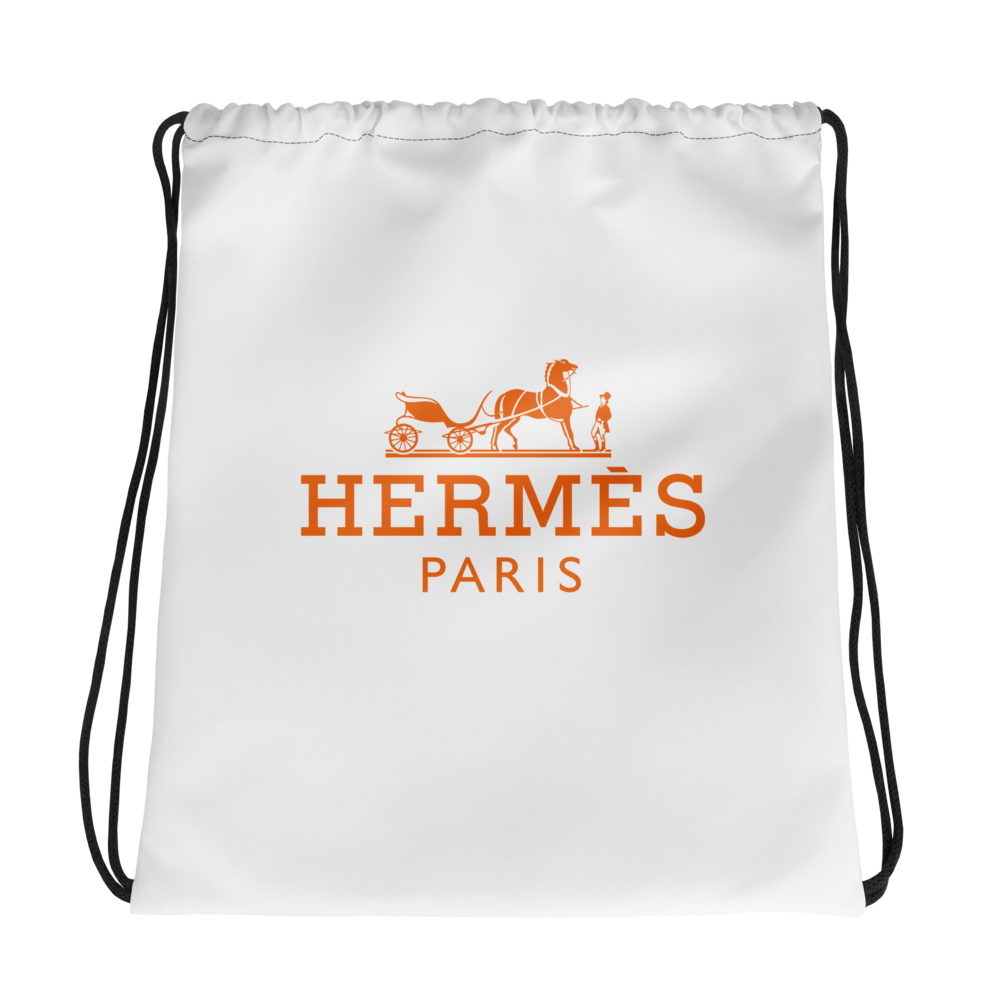 Hermes Paris Drawstring Bag