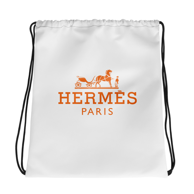 Hermes Paris Drawstring Bag